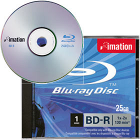 Imation BD-R Blu-Ray 25 GB Jewel (1) is nooit meer leverbaar