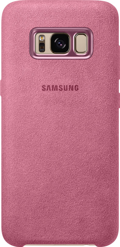 Samsung Galaxy S8 Alcantara Back Cover Roze is nooit meer leverbaar