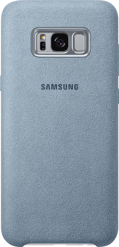 Samsung Galaxy S8 Plus Alcantara Back Cover Lichtblauw is nooit meer leverbaar