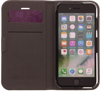 Muvit Folio Apple iPhone 7 Book Case Zwart is nooit meer leverbaar