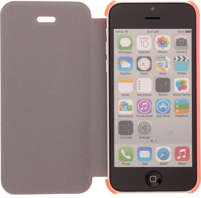 Muvit Folio iPhone 5/5S/SE Book Case Roze is nooit meer leverbaar