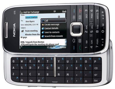 Nokia E75 Silver Black is nooit meer leverbaar