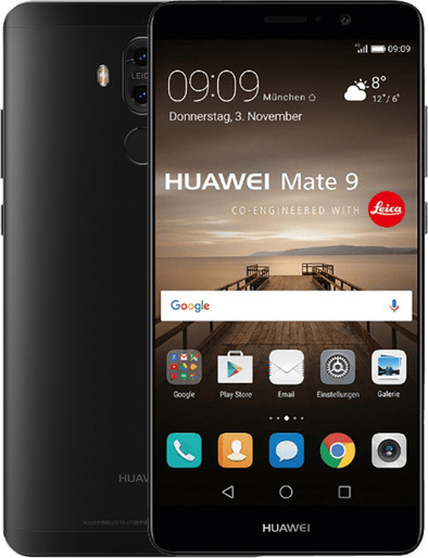 Huawei Mate 9 Zwart is nooit meer leverbaar