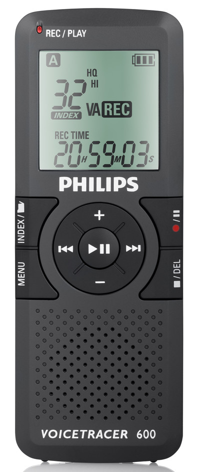 Philips Digital Voice Tracer 600 - 512 MB is nooit meer leverbaar