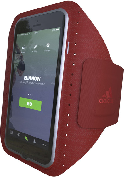 Adidas SP Sportarmband Apple iPhone 6/6s/7/8 Rood is nooit meer leverbaar
