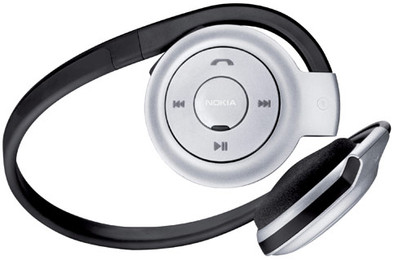 Nokia BH-503 Bluetooth Stereo Headset Silver Black+ AC-5E is nooit meer leverbaar