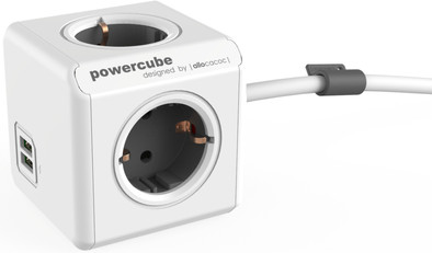 PowerCube usb 4-voudige stekkerdoos 1,5m is nooit meer leverbaar