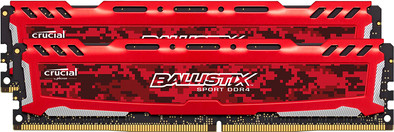 Crucial Ballistix 16GB DDR4 DIMM 2666 Rood (2x8GB) is nooit meer leverbaar