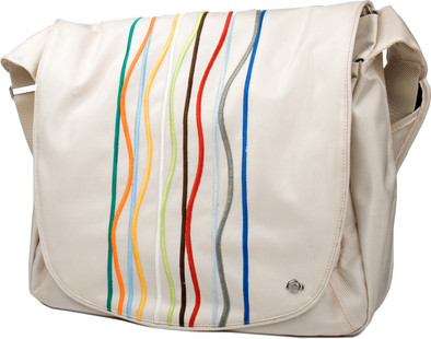 Krusell Radical Laptop Messenger Bag Stripe - Ivory 15,4 is nooit meer leverbaar