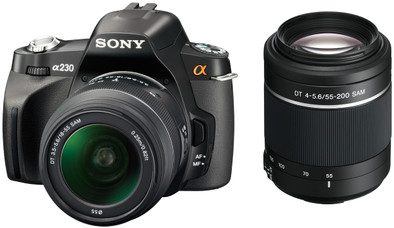 Sony A230 18-55mm + 55-200mm Kit is nooit meer leverbaar