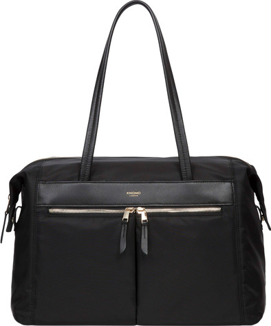 Knomo Curzon Shoulder Tote 15" Black is nooit meer leverbaar