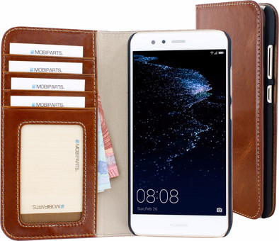 Mobiparts Excellent Wallet Huawei P10 Lite Book Case Bruin is nooit meer leverbaar