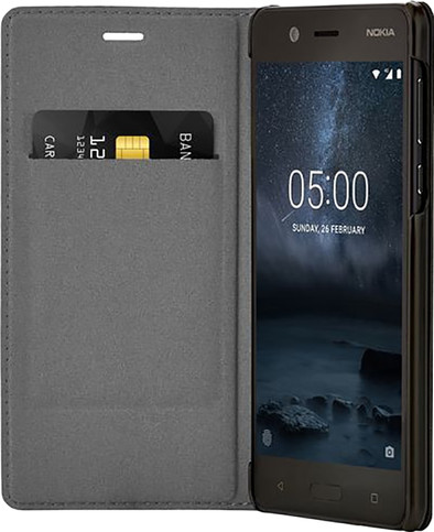 Nokia 5 Slim Flip Book Case Black is no longer available