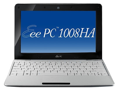 Asus Eee PC 1008HA Wit Windows 7 is nooit meer leverbaar