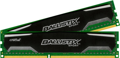 Crucial Ballistix Sport 8GB DDR3 DIMM 1600 MHz (2x4GB) is nooit meer leverbaar