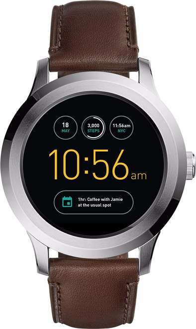 Fossil Q Founder 2.0 46mm Silver/Brown Leather is no longer available