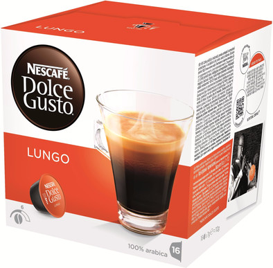 Dolce Gusto Cups Lungo 16 dranken is nooit meer leverbaar