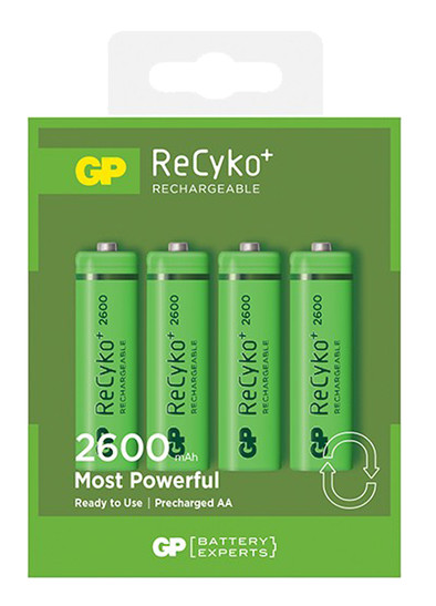 GP PowerBank 570 + 4 x AA 2600 mAh is nooit meer leverbaar
