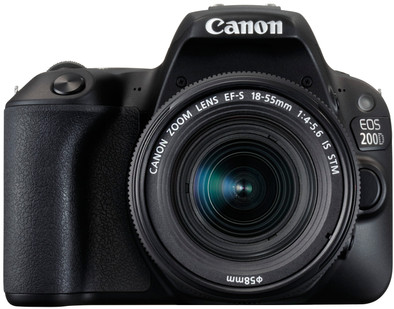 Canon EOS 200D Zwart + 18-55mm IS STM is nooit meer leverbaar
