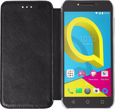 Azuri Booklet Alcatel U5 HD Book Case Zwart is nooit meer leverbaar
