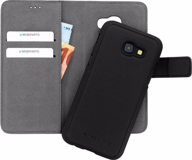Mobiparts 2 in 1 Premium Wallet Samsung Galaxy A5 (2017) Book Case Zwart is nooit meer leverbaar