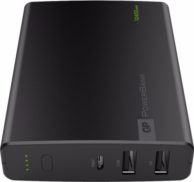 GP Portable PowerBank 10.400 mAh Zwart is nooit meer leverbaar