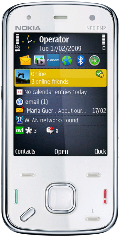 Nokia N86 8GB White is nooit meer leverbaar