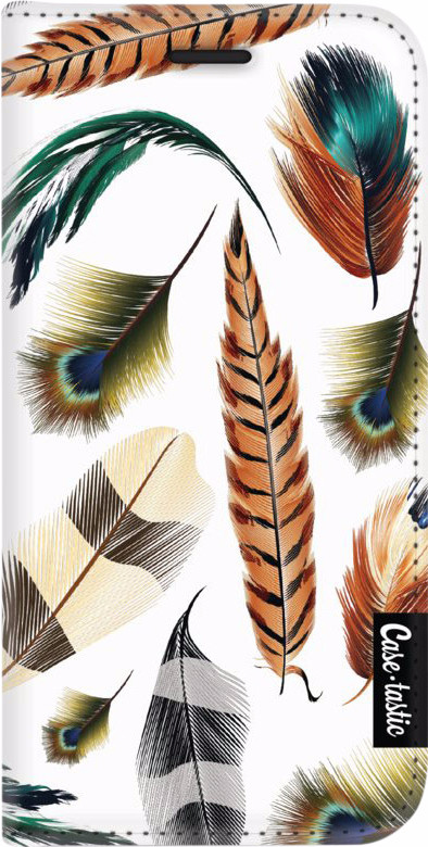 Casetastic Wallet Apple iPhone 5 / 5s / SE Book Case Feathers Multi White is no longer available