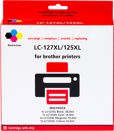 Own Brand LC-127 XL 4-Color Pack for Brother Printers (LC-127XLVALBP) is no longer available