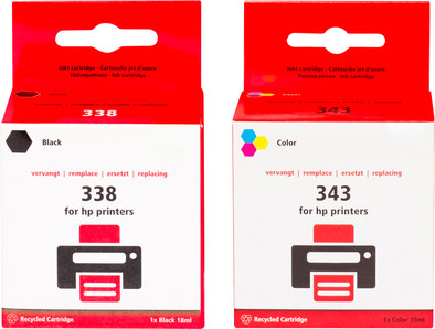 Huismerk 338/343 4-Kleuren voor HP printers (SD449EE) is nooit meer leverbaar