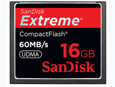 SanDisk CF Extreme 16GB 60MB/s is nooit meer leverbaar