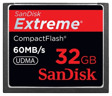 SanDisk CF Extreme 32GB 60MB/s is nooit meer leverbaar