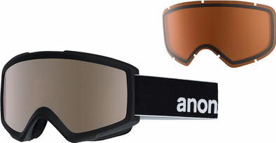 Anon Helix 2.0 Spare Black + Silver Amber &amp; Amber Lenzen is nooit meer leverbaar