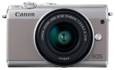 Canon EOS M100 Silver + 15-45mm IS STM | Coolblue | Mirrorless cameras