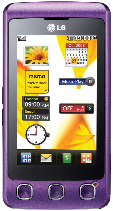 LG KP500 Cookie Purple Vodafone Prepaid is nooit meer leverbaar