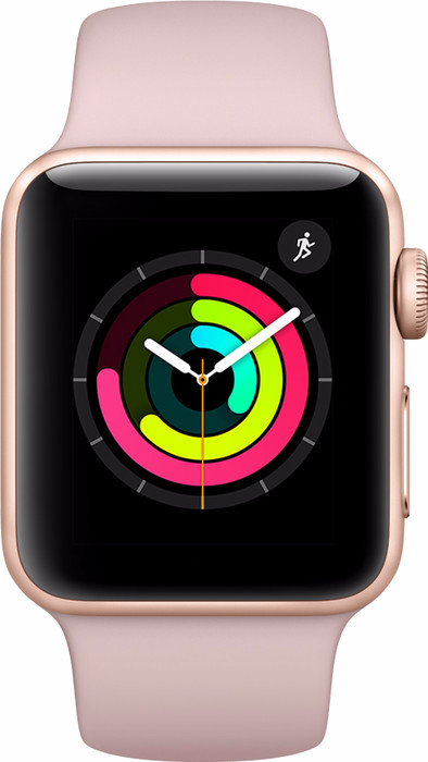 Apple Watch Series 42mm Gold Aluminum/Pink Sport Band Coolblue