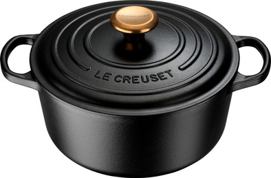 Le Creuset Signature Ronde Braadpan 24 cm Mat Zwart is nooit meer leverbaar