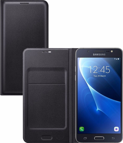 Samsung Galaxy J5 (2016) Flip Wallet Zwart is nooit meer leverbaar