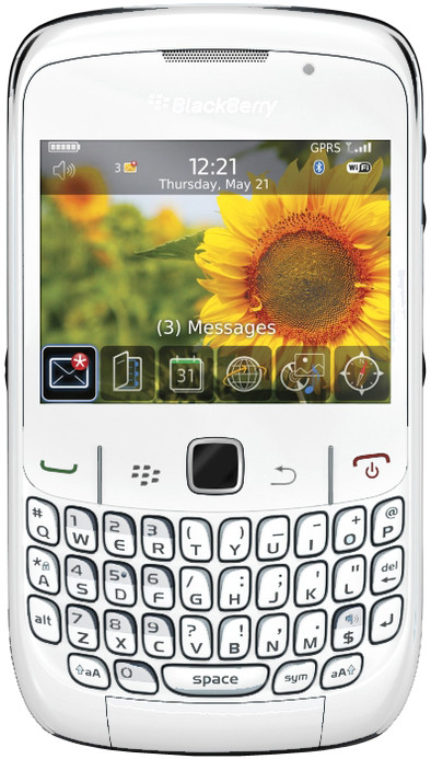 BlackBerry Curve 8520 White Hi Prepaid is nooit meer leverbaar