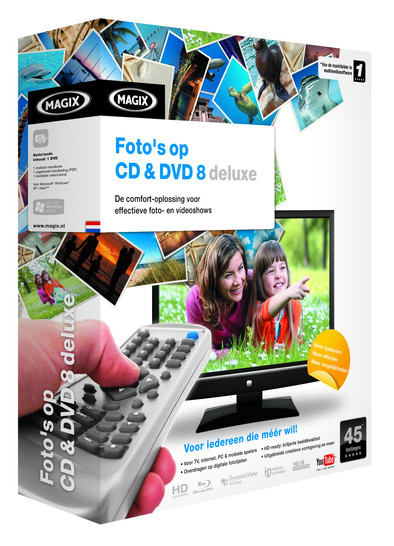 Magix Foto's op CD &amp; DVD 8.0 Deluxe Windows 7 Relaunch is nooit meer leverbaar