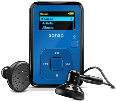 Sandisk Sansa Clip+ FM 4 GB Blauw is nooit meer leverbaar