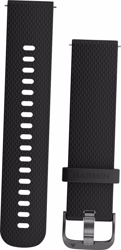 Garmin Vivoactive 3 Siliconen Polsband Zwart/Grijs M/L is nooit meer leverbaar