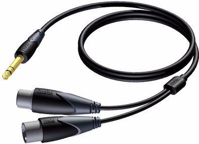 Procab CLA709/1 verloopkabel - 1 meter is nooit meer leverbaar