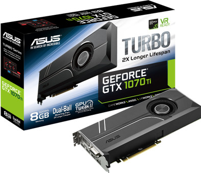 Asus Turbo GeForce GTX1070 Ti 8G is nooit meer leverbaar