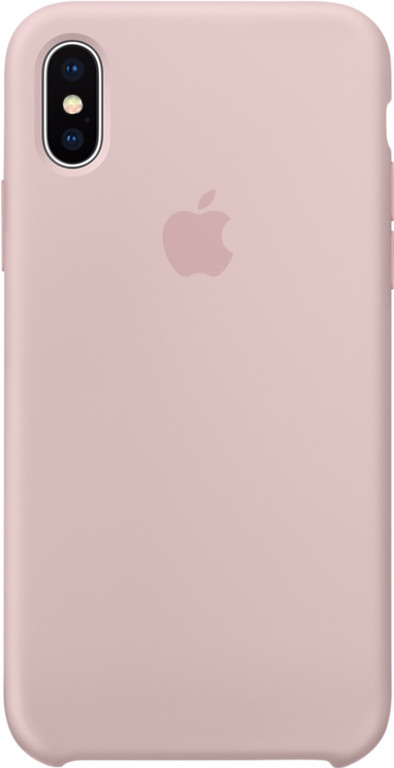 Apple iPhone X Silicone Back Cover Roze is nooit meer leverbaar