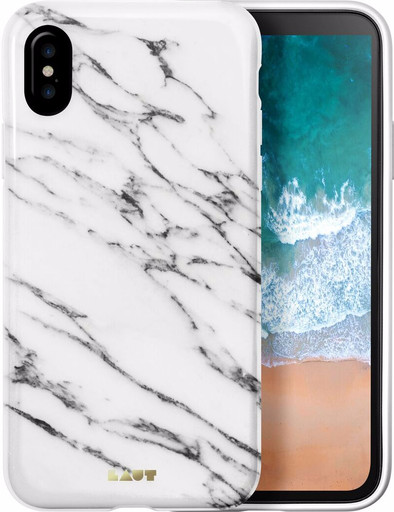 Laut Huex Marble Apple iPhone X Back Cover Wit is nooit meer leverbaar