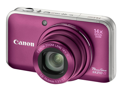 Canon PowerShot SX210 IS パープル Canon PowerShot SX210 IS Purple | Coolblue | Compactcamera's