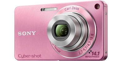 Sony CyberShot DSC-W350 Pink | Coolblue | Compactcamera's
