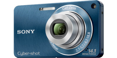 Sony CyberShot DSC-W350 Blue | Coolblue | Compactcamera's