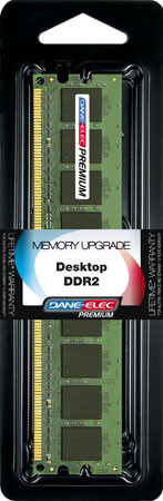 Dane-Elec Desktopgeheugen 2 GB DDR2 800MHz is nooit meer leverbaar